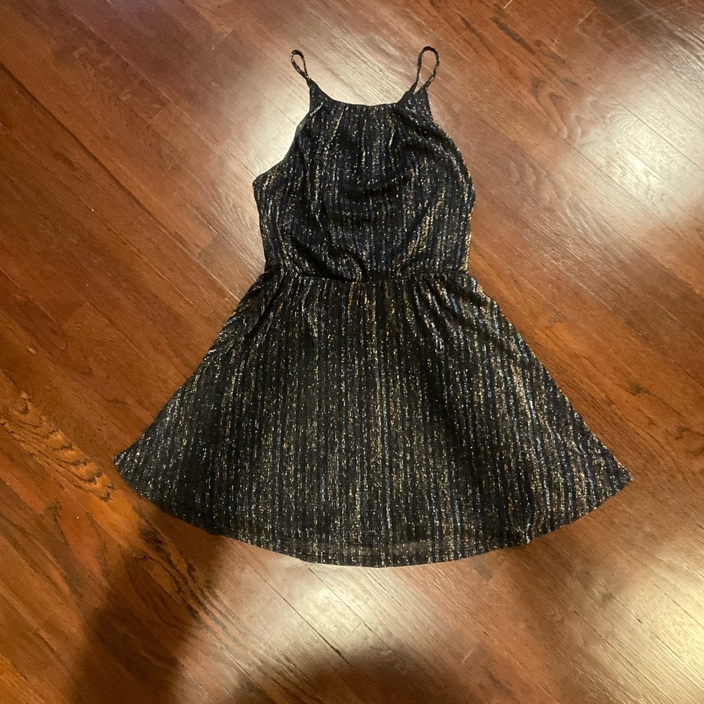 Multicolored sparkle dress.